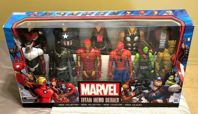 Marvel Titan Hero's Series Mega Collection 11 Figure Set by Hasbro New in Box 🔥