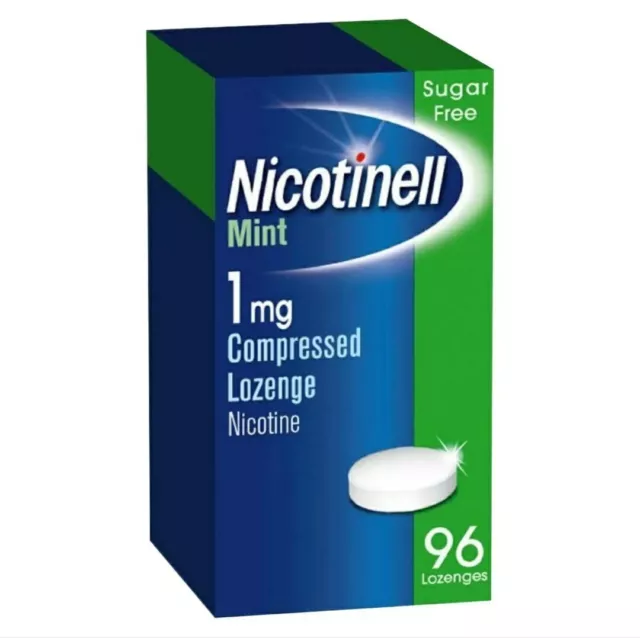 Pastillas de nicotina Nicotinell 1 mg, sin azúcar como nuevas 96 pastillas