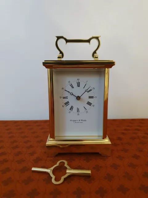 A Superb Large Anglaise Carriage Clock By Mappin & Webb London - Immaculate