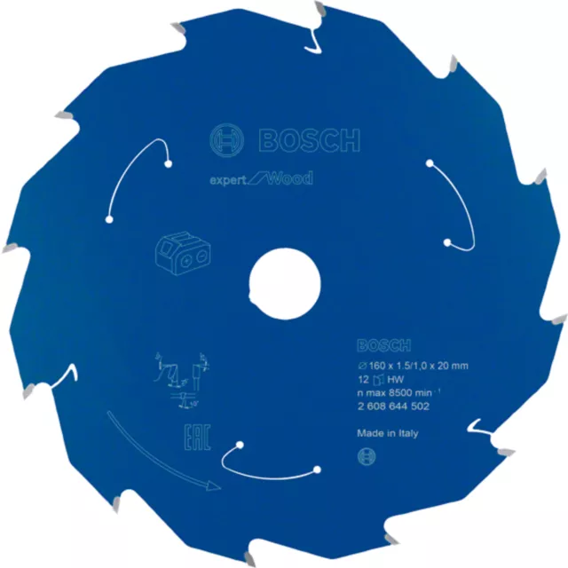 Bosch Professional Kreissägeblatt Expert for Wood, 160mm, Sägeblatt