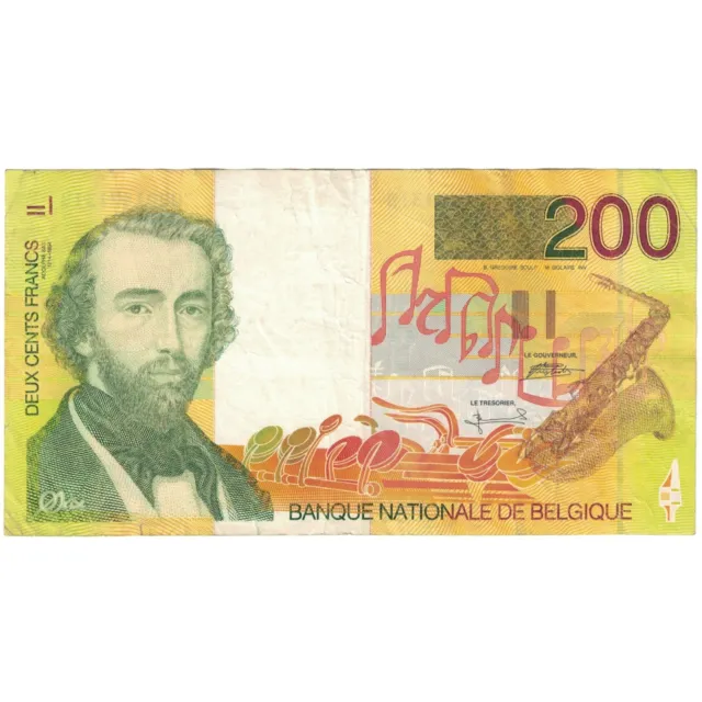 [#194277] Banknote, Belgium, 200 Francs, KM:148, EF