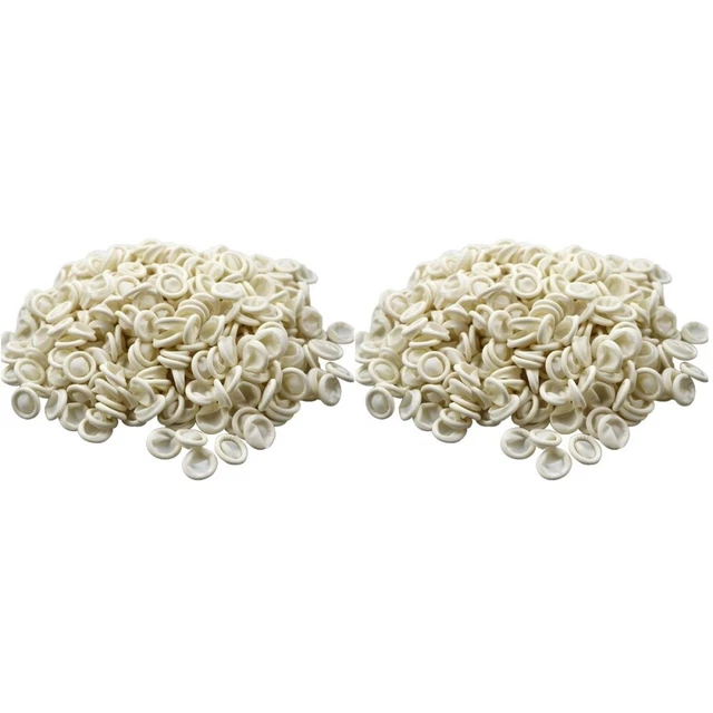 2 piezas 300g Camas Desechables Látex Punta Protectora Dedo Cubierta Protector