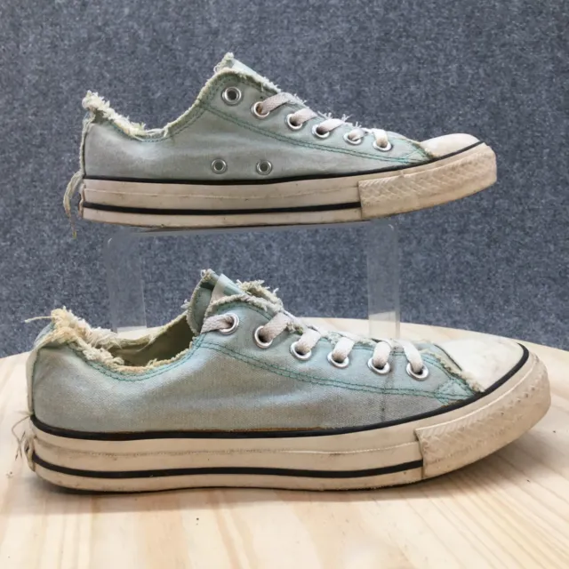 Converse Shoes Mens 6 Womens 8 All Star Low Top Sneakers Green Canvas Lace Up