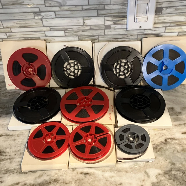 "Lote vintage de (10) películas de 8 mm coleccionables para adultos arriesgadas, 3"" 3 1/2"" y 5"""