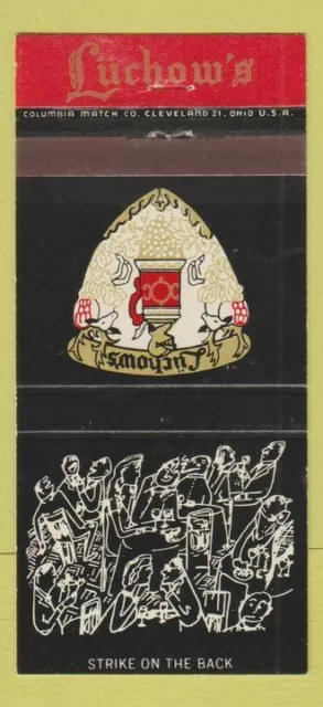 Matchbook Cover - Luchow's Restaurant New York City 30 Strike