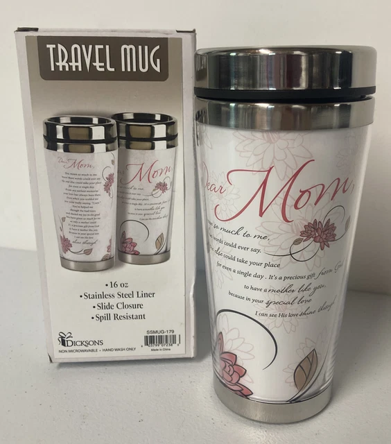 Commuter Travel Mug Stainless Steel Tumbler MOM Christian Religious God Mother