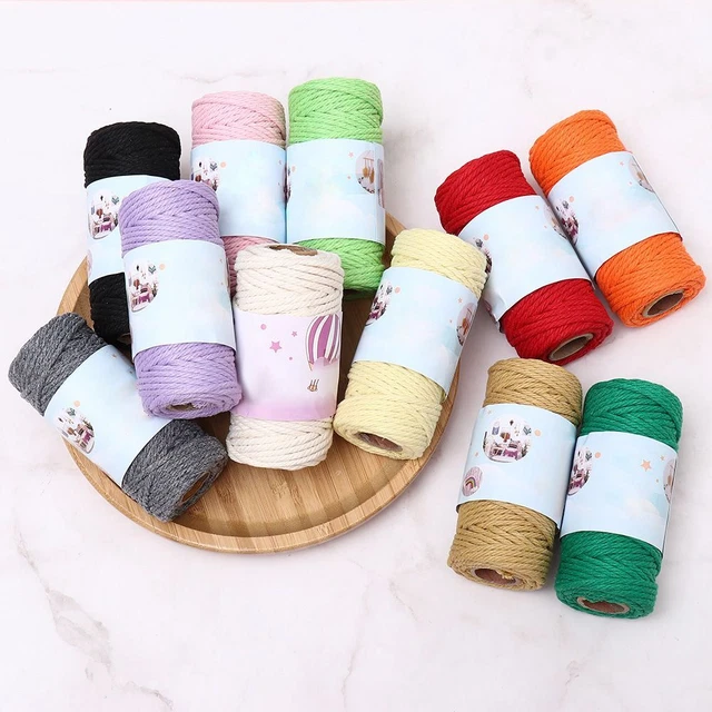 Home Decor Tapestry Sewing Threads Twisted Macrame Boho Cords Rope Cotton Cords