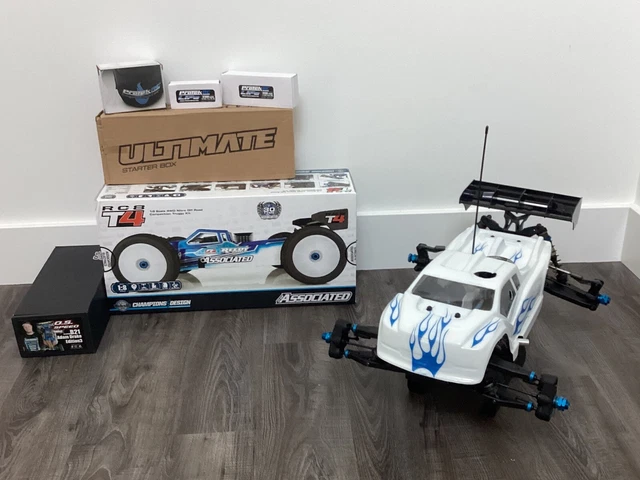 Team Associated RC8T4 1/8 4WD Off-Road Nitro Truggy Adam Drake Engine + Extras