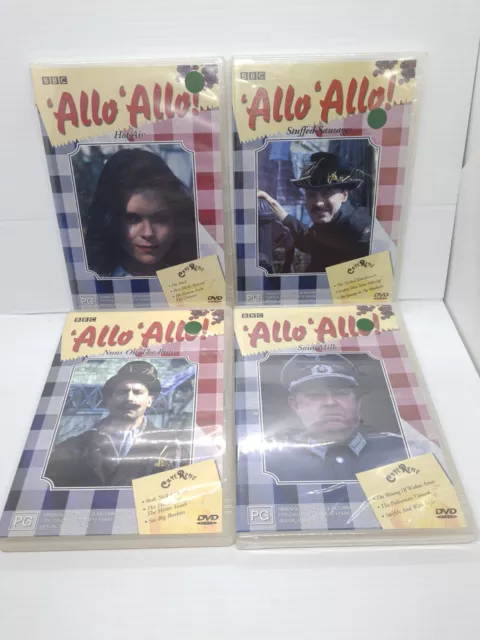 BBC 'Allo' Allo! DVD'S X 4 Movie Bundle (PAL Region 4) 3 × Sealed BRITISH COMEDY