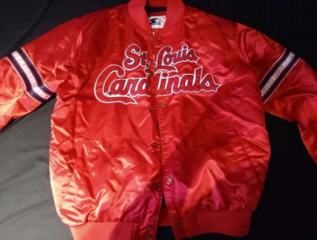 Starter Satin Jacke Men L / St. Louis Cardinals Baseball 90er Oldschool selten