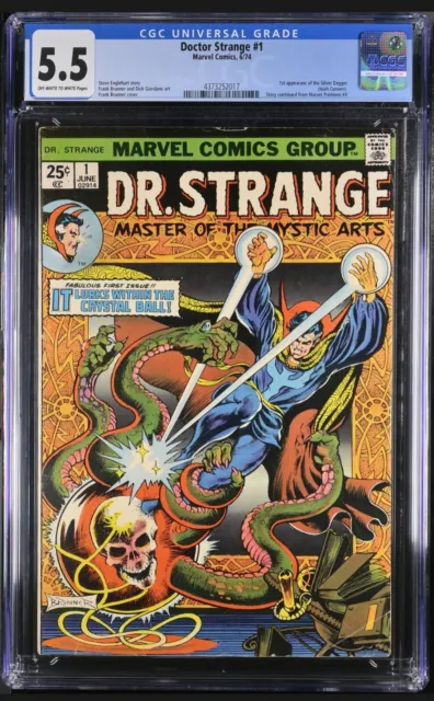 Doctor Strange #1 CGC 5.5 (1974) 1st app Silver Dagger 1st Solo No. 1 Marvel FN-