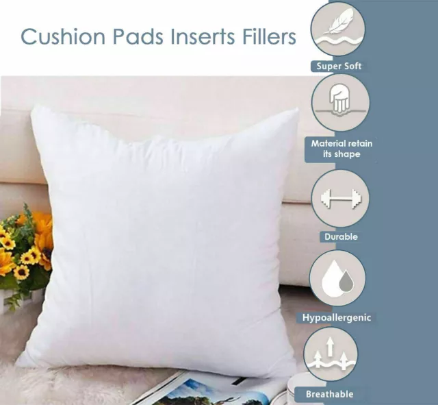 Cushion inserts Pads inner Hollowfiber Scatters Filler Deep Filled Plump Pillow