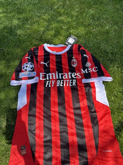 Maillot AC Milan Ibrahimovic Match Worn Issue - Maillot De Football Porté En Match