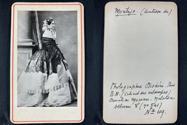 Neurdein, Paris, Impératrice Eugénie de Montijo Vintage cdv albumen print CDV
