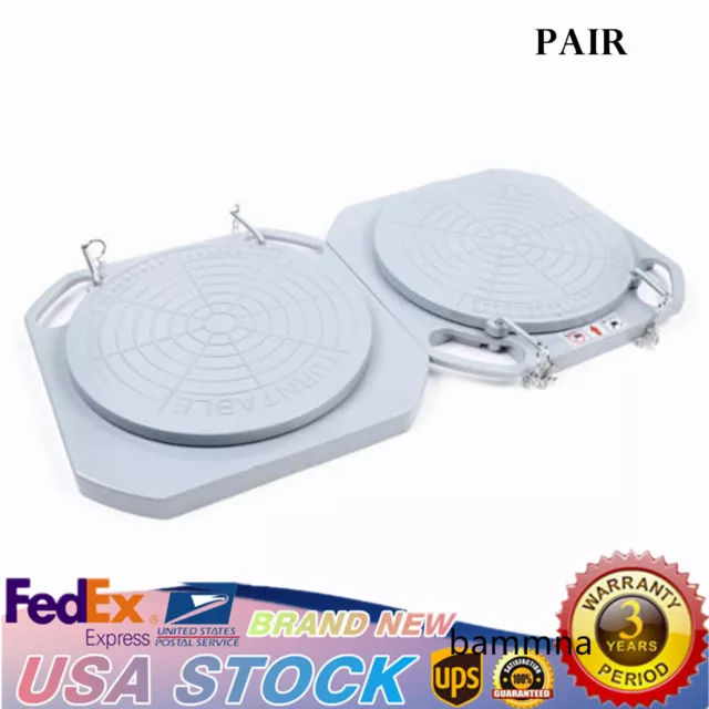 5Ton Wheel Alignment Turn Plates Car Truck Front End Wheel Tool Durable One Pair