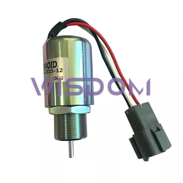 1PC New For SA-3725-12 /24V Flameout Solenoid Valve Excavator Parts Accessories