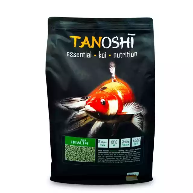 Koifutter TANOSHI Health Plus 5 kg / 4,5 mm ab 10°C Vital Futter Koi Verdauung