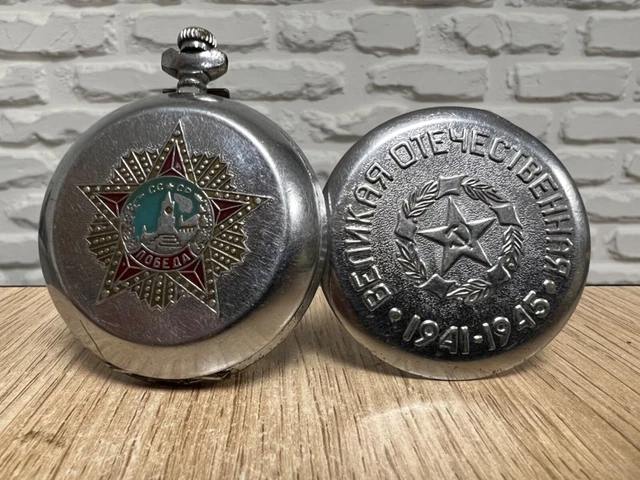 OROLOGIO DA TASCHINO Vintage Molnija 3602 Victory 1941-1945. URSS OROLOGIO DA TASCHINO Vintage Molnija 3602 Victory 1941-1945. URSS