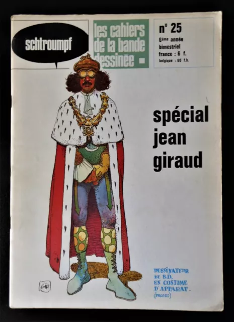 SCHTROUMPF les cahiers de la bande dessinée n° 25 1974 Spécial Jean GIRAUD