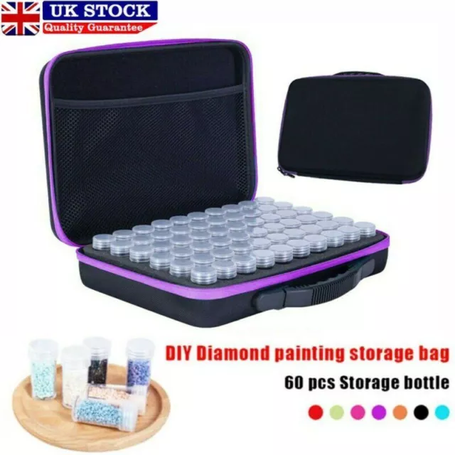 60 Slots Diamond Painting Accessories-Embroidery Storage Box Case-Nail Art Beads