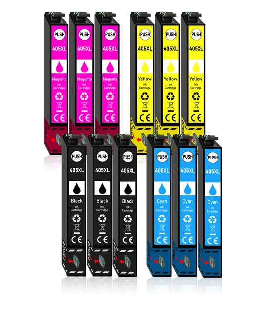 Set 12 cartucce stampante compatibili con Epson Workforce WF-7835DTWF