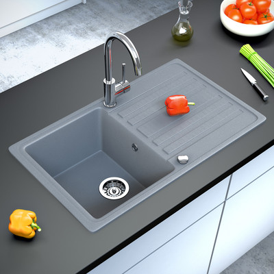 Bergstroem Lavello della cucina in granito lavello della cucina 505 nero Bergström 