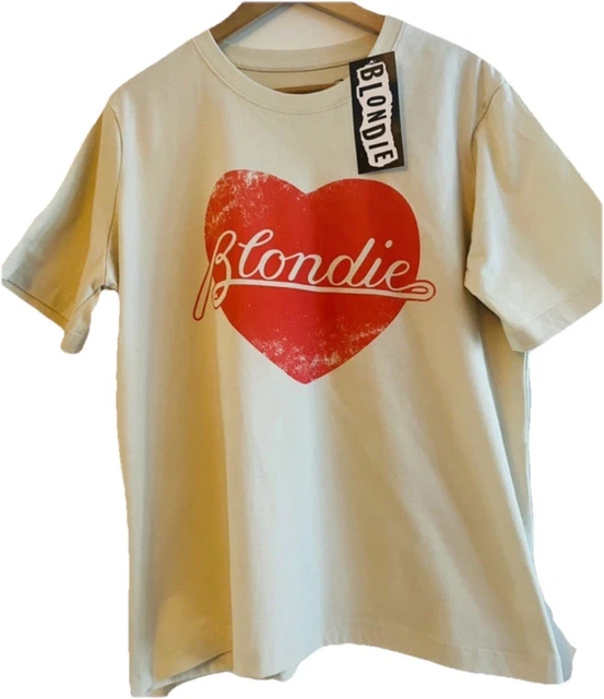 Blondie Band Logo T-Shirt - Debbie Harry Staredown Graphic Tee, Official Mens Sizing