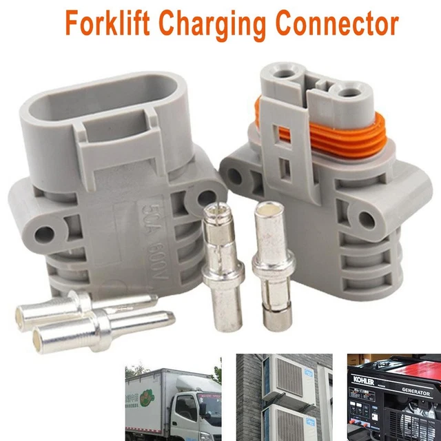 Connector Forklift Power Connectors -20°C To 105°C 1/2pcs 6 AWG FOR Anderson