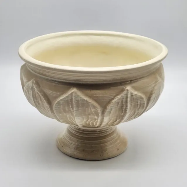 Vintage Haeger Pottery Cream Footed Pedestal- Planter/Vase