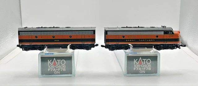 鉄道模型 KATO 106-0416 EMD F7A F7B Great Northern N EMD F7A and F7B Past Models