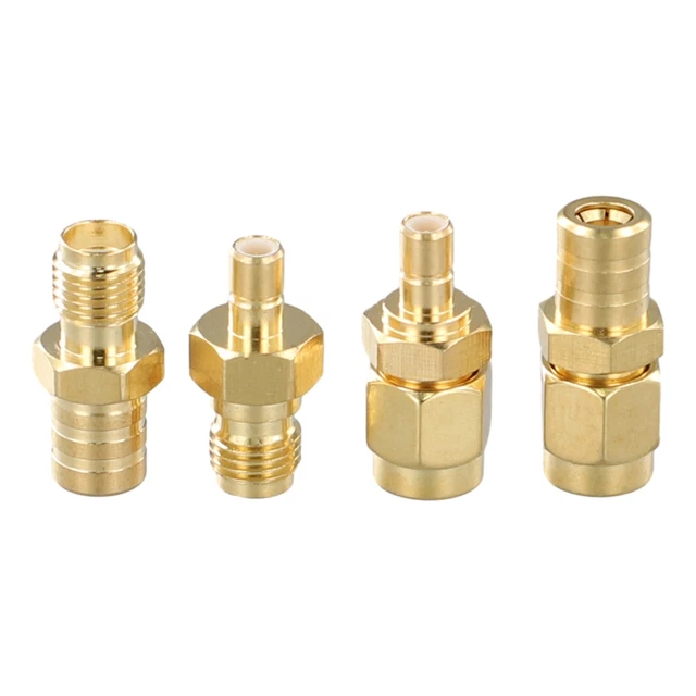 1 PIÈCES ANTENNENSMAADAPTER Voiture Pour AmateurHts Doré Câble