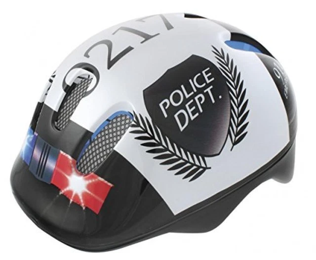 (TG. 52-57 cm) Ventura - POLICE, Casco da bicicletta per bambini - NUOVO