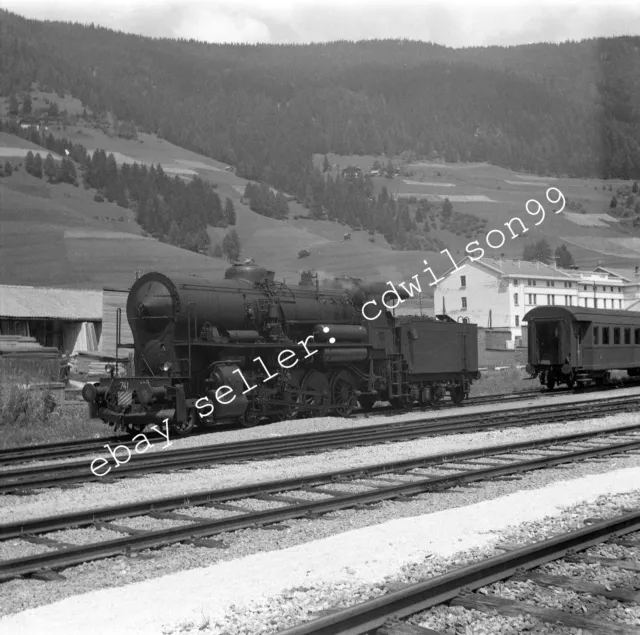 Italien Eisenbahn negativ - FS Nr. 741 107 2-8-0 in Innichen 1961 [K245]