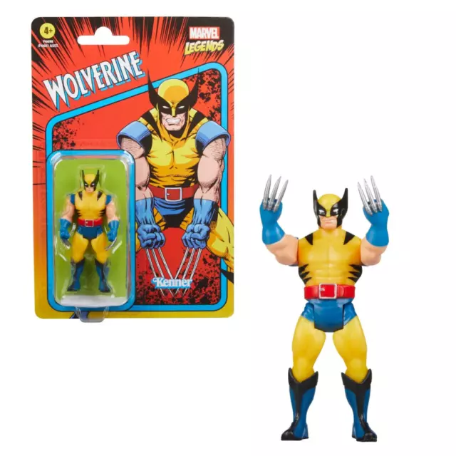 Figurine Wolverine (9cm) - Marvel - Hasbro - Kenner Legends Retro Collection