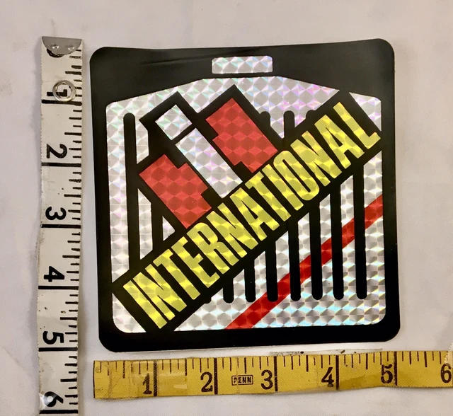 VINTAGE PRISMATIC DECAL INTERNATIONAL Trucks 80s 5x5