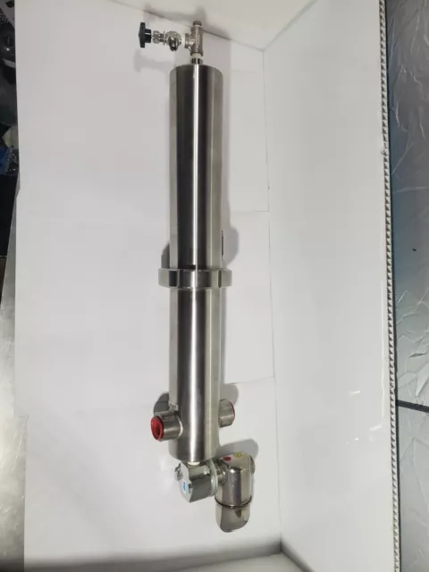 Filter housing assembly, 1 in steam filter, 304 stainless steel 23/75 r whatman