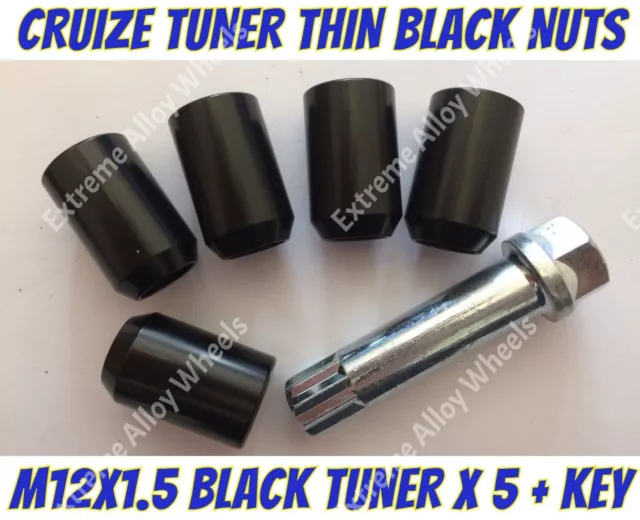 Locking Wheel Nuts B Tuner x 5 M12x1.5 Fits Hyundai Getz i10 i20 Lantra Matrix