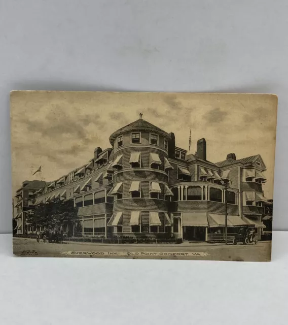 Sherwood Inn, Old Point Comfort, Virginia Postcard Posted