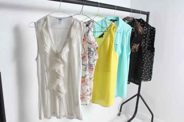 X6 pacchetto top da donna senza maniche High Street - taglia 12 (14e)