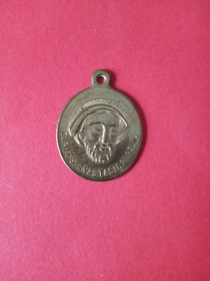 MEDAGLIA GETTONE DEVOZIONALE DI PROTEZIONE MARINAI SAN GIORGIO 