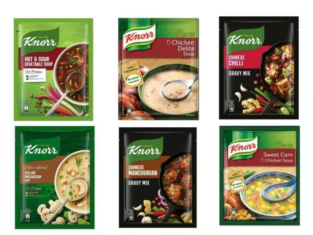 KNORR Cup a Soup Instant Soup with Veg & Non-Veg Various Flavors