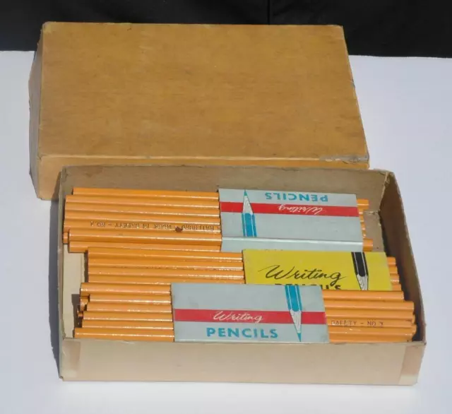 Lot of 48 Pennsylvania Railroad Work In Safety Pencils - Unused in Original Box