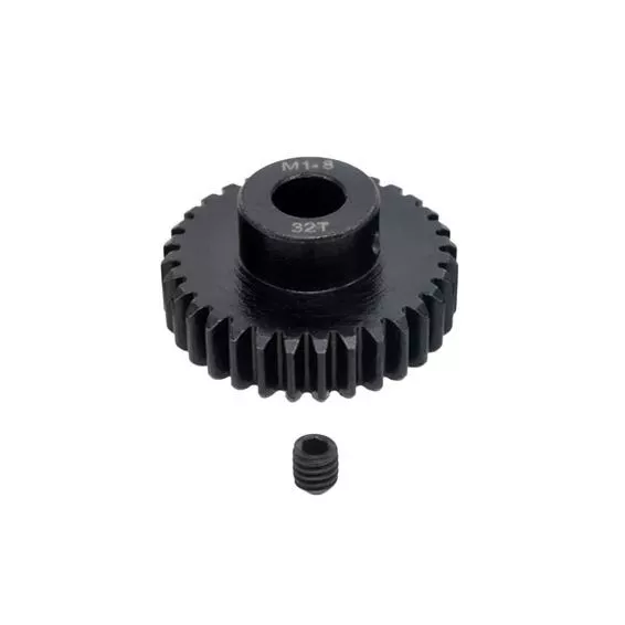 SpeedTek RC acero endurecido de alta resistencia mod 1 engranaje de piñón (8 mm diámetro)-32T