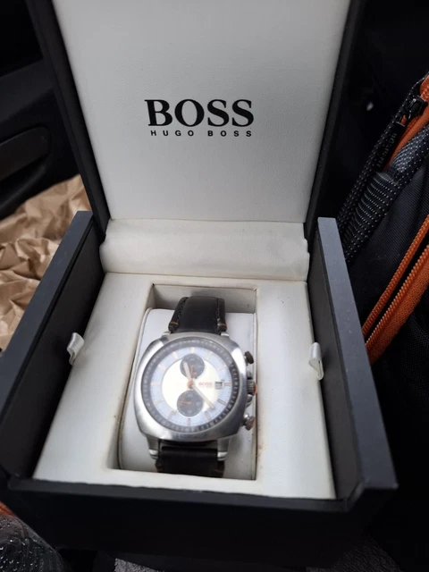 Montre Hugo Boss Homme - Bracelet Cuir - Réf. 1512312 - Occasion