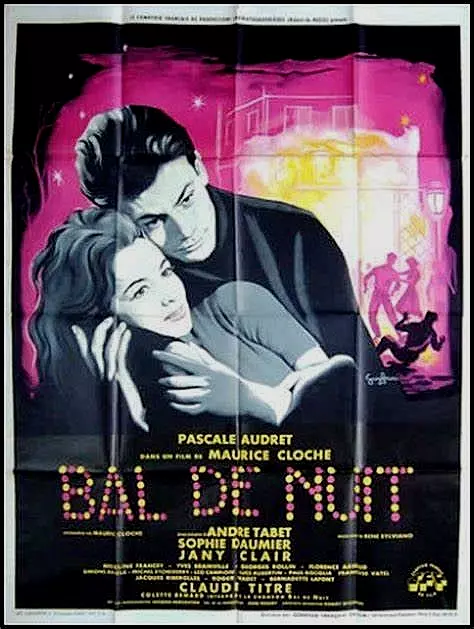 MX Affiche Cinema 120X160 BAL DE NUIT PASCALE AUDRET MAURICE CLOCHE DAUMIER 1959