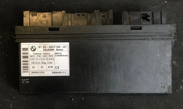 BMW BODY CONTROL Module Kbm E60 E61 E63 E64 6957140 EUR 11,65 - PicClick FR