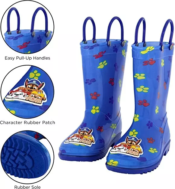 Nickelodeon Unisex-Child Boys Paw Patrol Rain Boots w/ Soft Removable Snow Liner 3