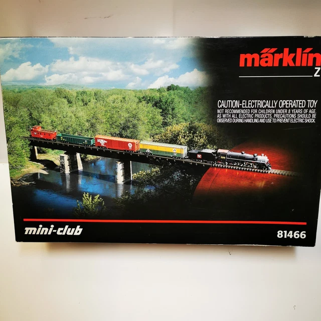 MARKLIN 81466 Z Scale Burlington Route Starter Set / NEW with extra's ...
