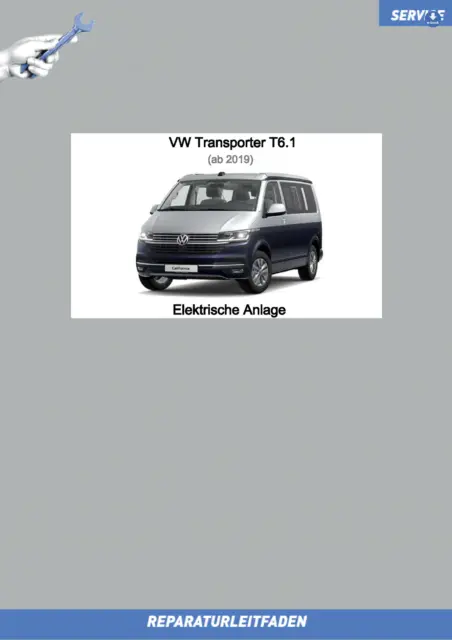 VW Transporter T6.1 (19>) Reparaturanleitung Elektrische Anlage eBook