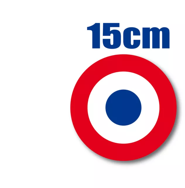 Sticker autocollant * FRANCE - Armée de l'air  Cocarde tricolore 15cm